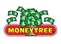 A money tree with lots of green dollar bills.