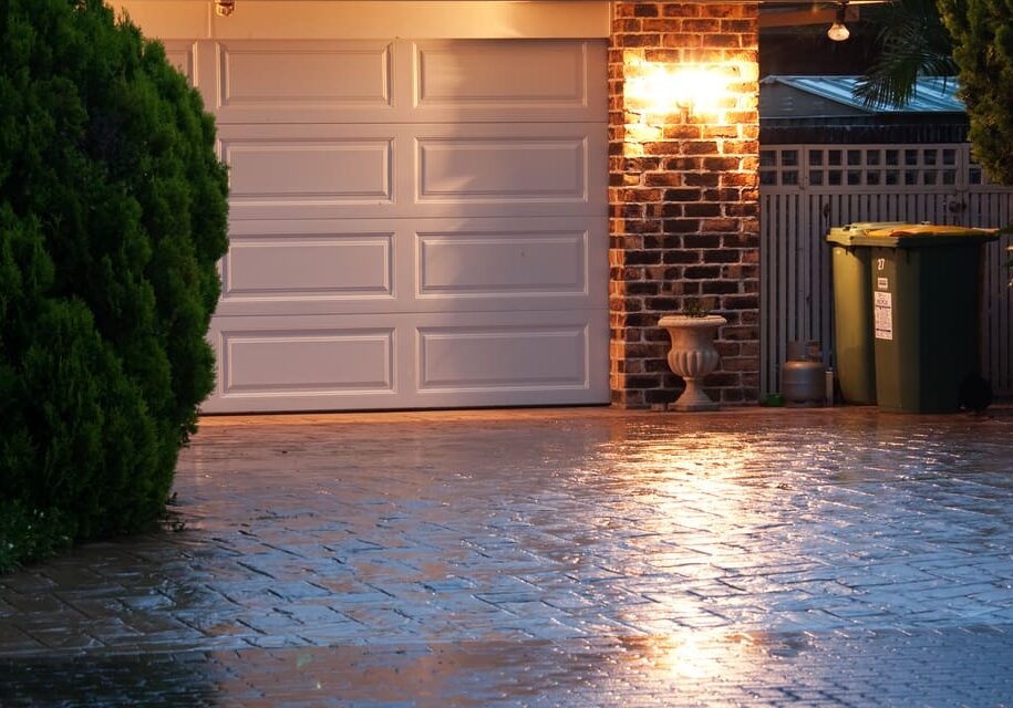 Entrance,To,Home,On,Rainy,Night